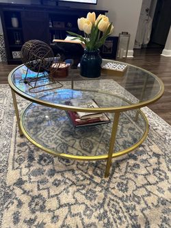 Gold coffee table