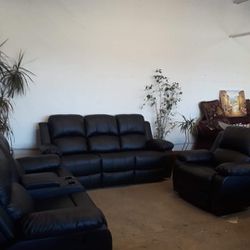  Sofa Reclinables 3pcs 