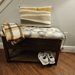Handmade Shoe Bench with Storage