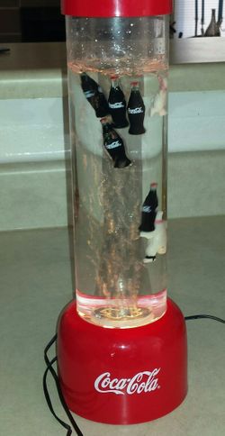 Coca Cola Electric floating bottle and polar bear piece