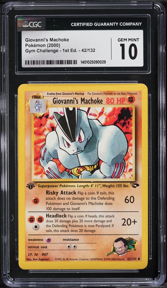 First Edition Giovanni’s Machoke Gym Challengers