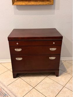All wood file cabinet