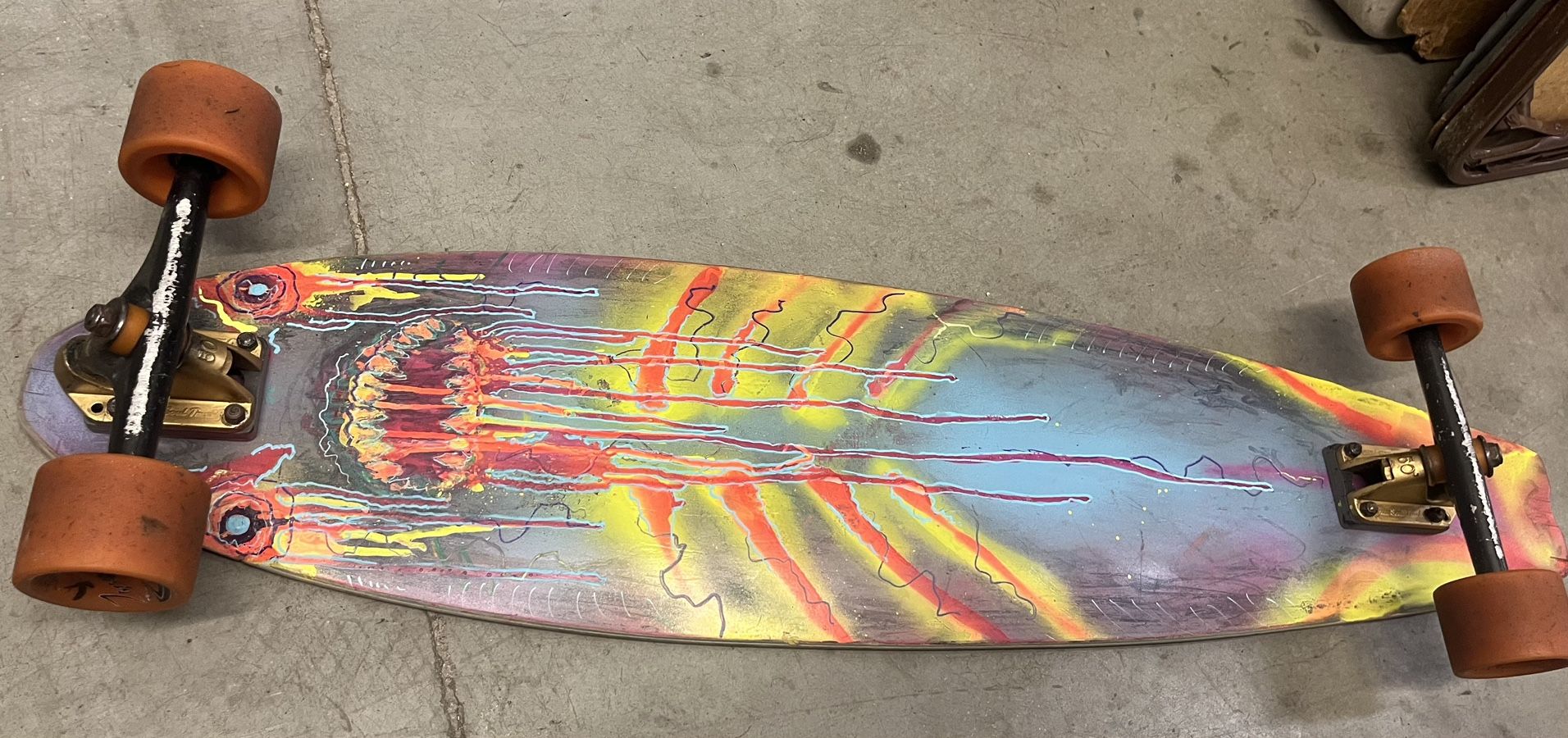 Custom Painted Longboard Skateboard Cruiser