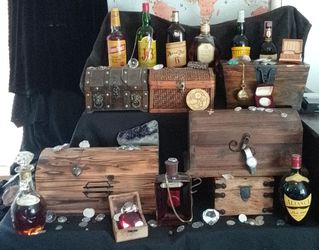 Various Mini Wood Chests