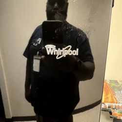 Black Whirlpool Refrigerator 