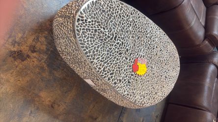 Oval Decorative Metal Mesh Box