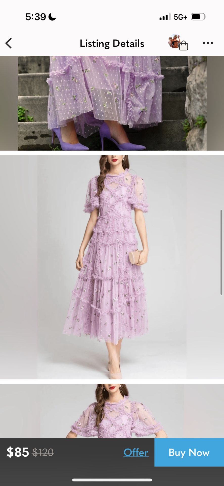 Isabela Purple Dress 