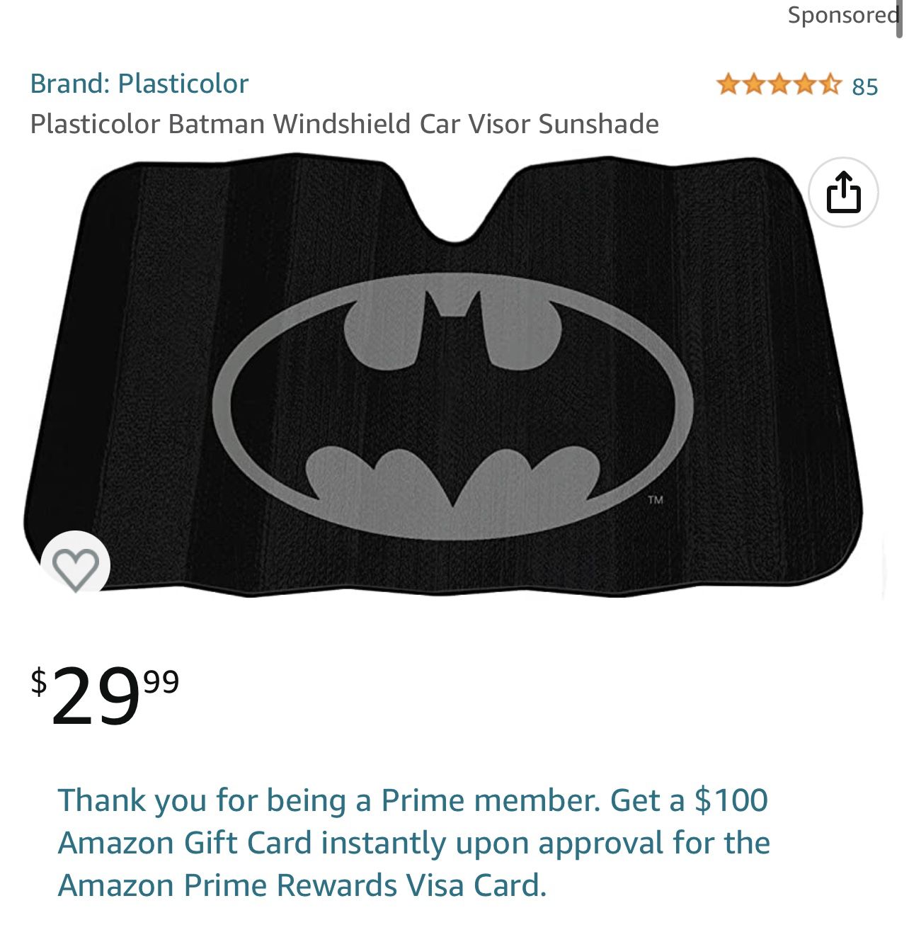 Batman Windshield Car Visor Sunshade for Sale in Killeen, TX - OfferUp