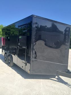 Black Enclosed Trailer - PLEASE READ THIS DESCRIPTION 