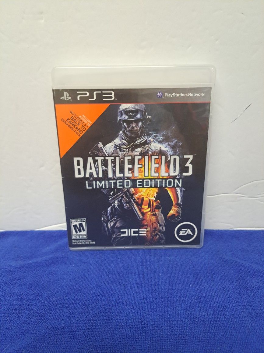 Battlefield 3 Limited Edition For Playstation 3 No Manual