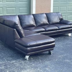 Sofa/Couch Sectional - Leather - Delivery Available 🚛