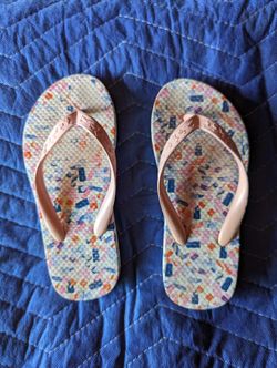Girls Flip Flops Size 10