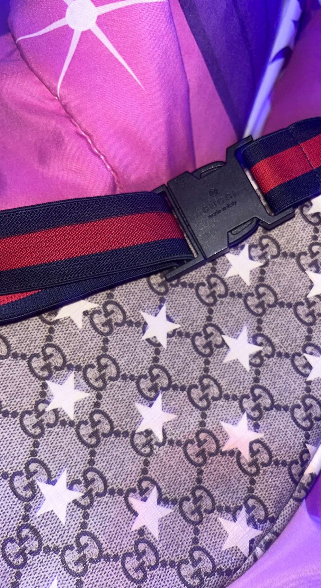 gucci x supreme monogram belt bag