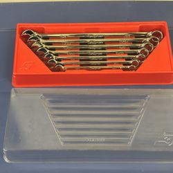 Snap-on Tools 7 pc 12-Point SAE Flank Drive® Long Combination Wrench Set (3/8–3/4")