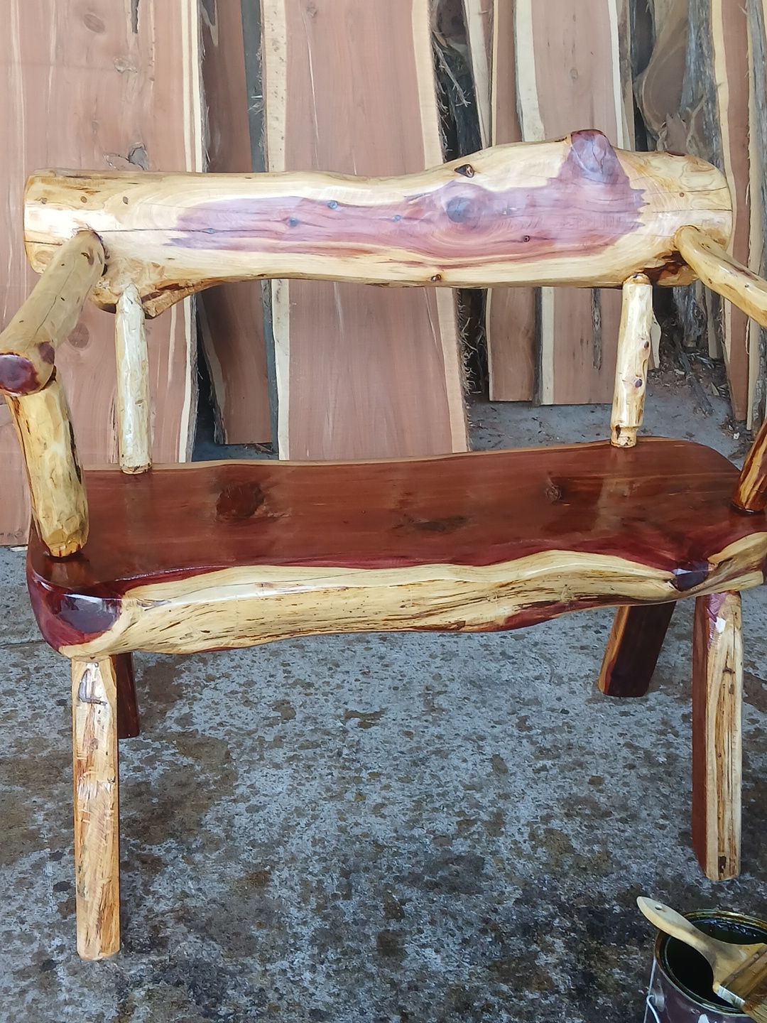 Cedar rustic Benchs And More