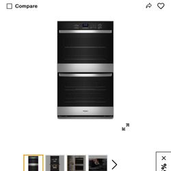 Whirlpool Double Self-Cleaning Wall Oven WOED3030LS