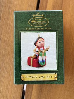 Curious The Elf Hallmark Ornament 