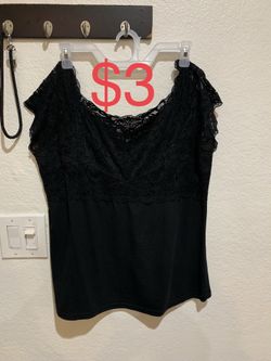 Black lace shirt