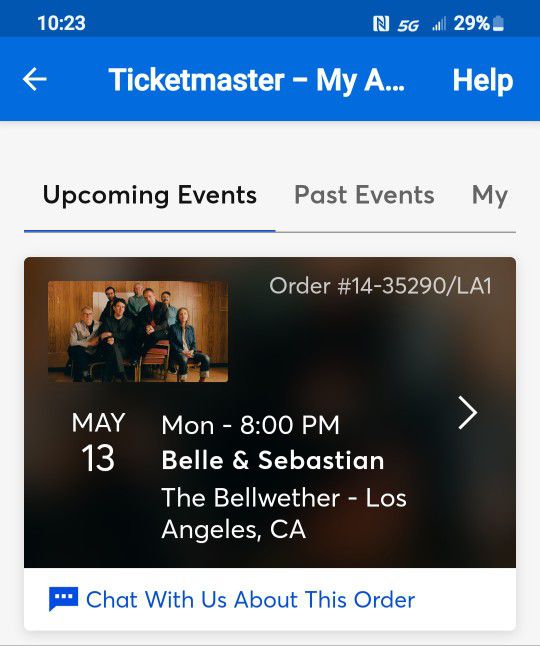 2 Tickets For Belle & Sebastian 