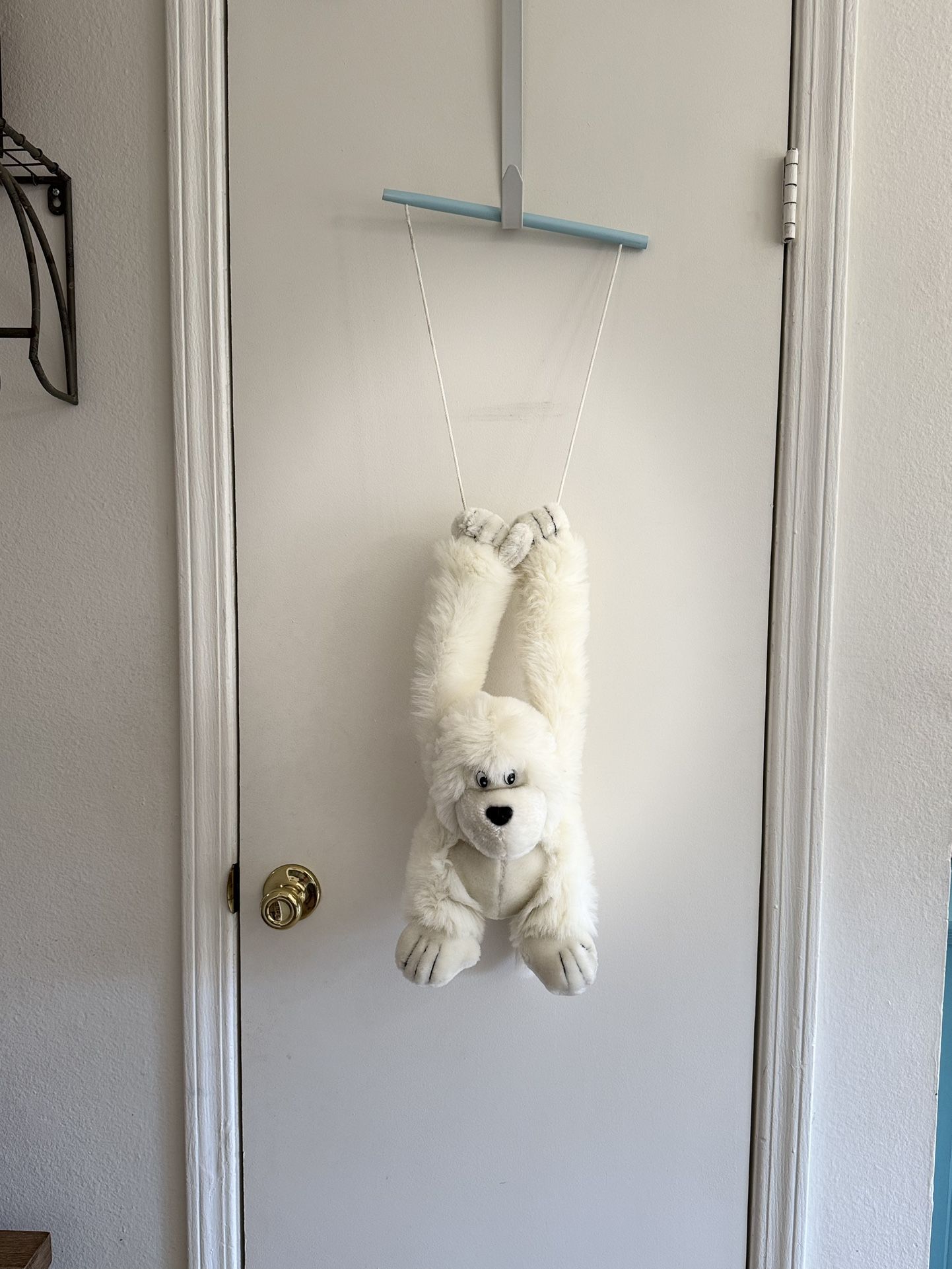 Hanging White Monkey Plush Stuffed Animal