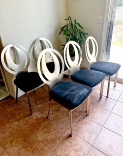 Wade Logan ® “Bagdai” Luxurious Black Upholstered Side Chair in Black (Set of 5)