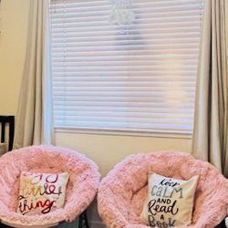 Urban Lifestyle oversized fuzzy saucer chair - 2 Count