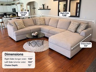 Beautiful and spacious sectional couch