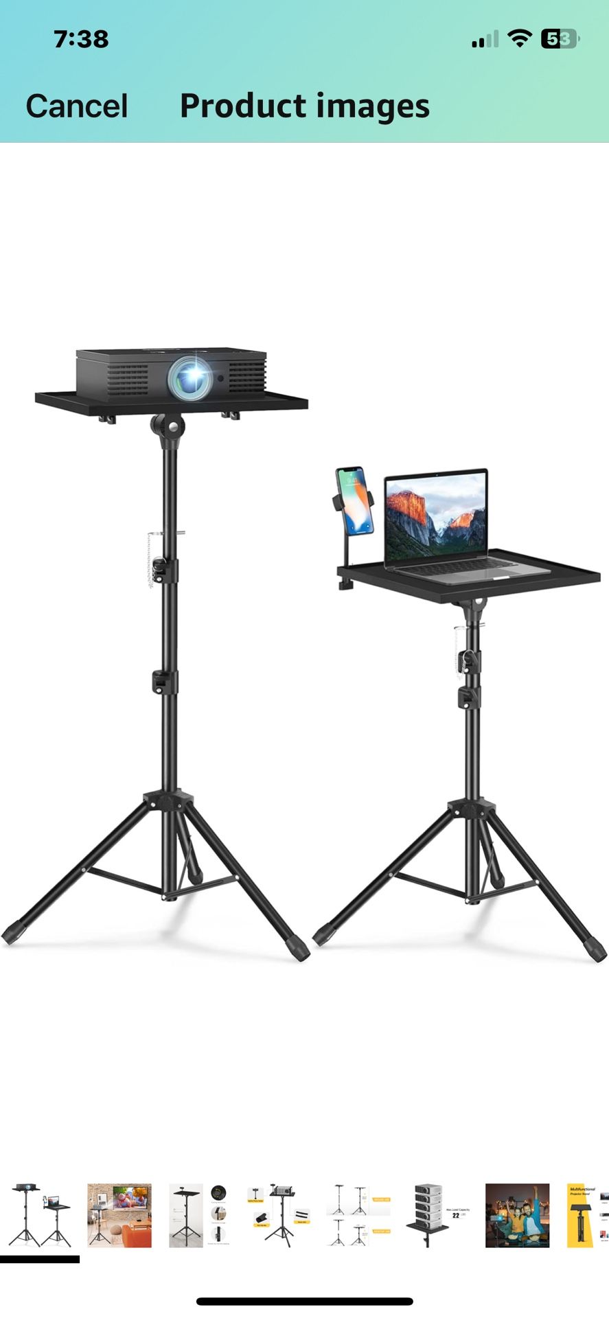 Projector Tripod.                    25. Dollars