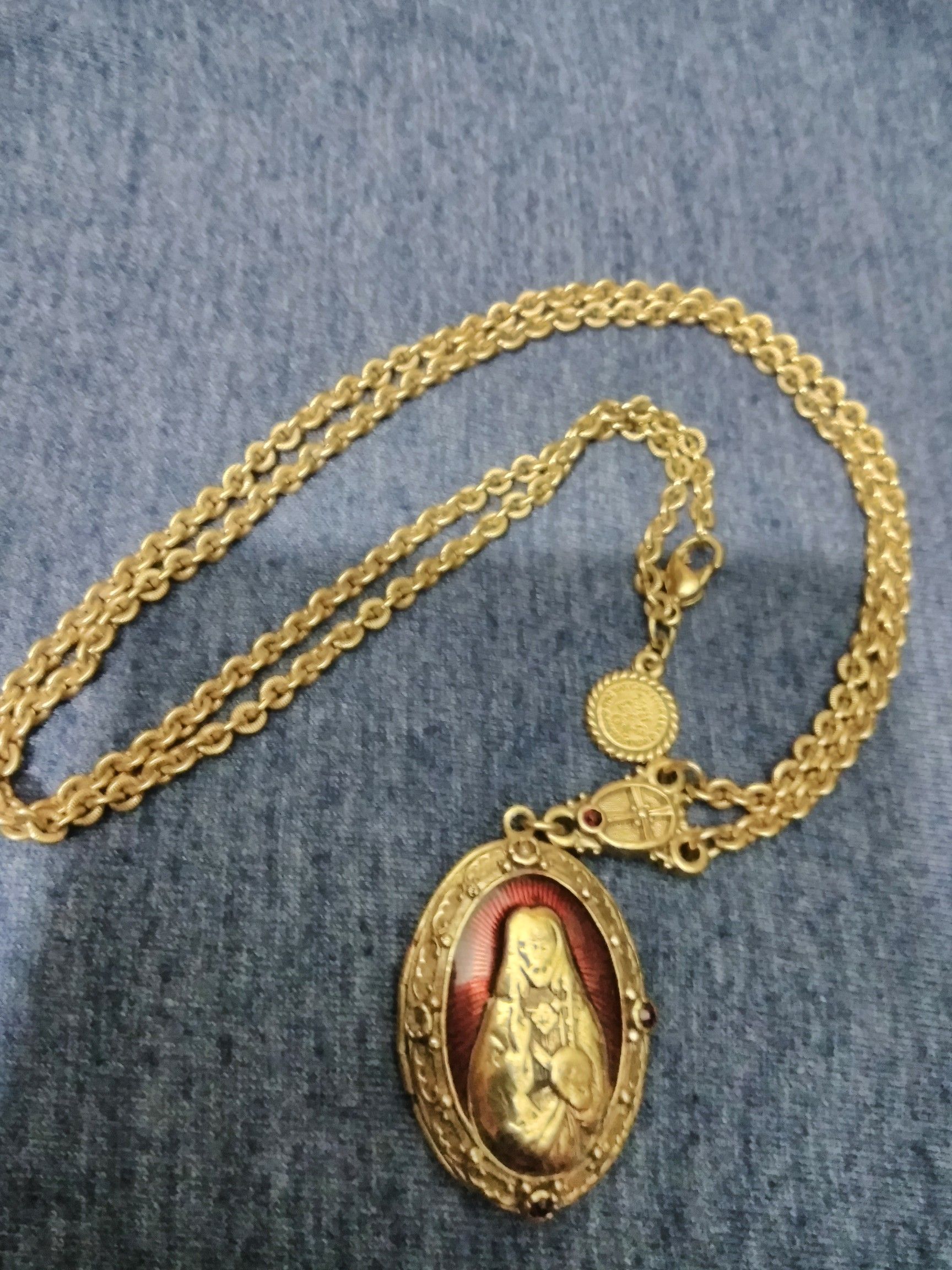 Vatican library collection locket necklace