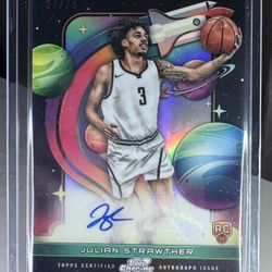Julian Strawther Rookie Auto Card Denver Nuggets