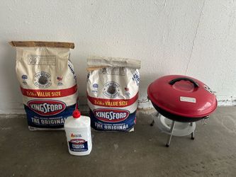 Cuisinart 14” Portable Charcoal Grill + 32lb Kingsford Charcoal + Lighter