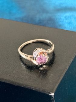 Vintage Amethyst Ring Size 6.5 Purple Stone Elegant