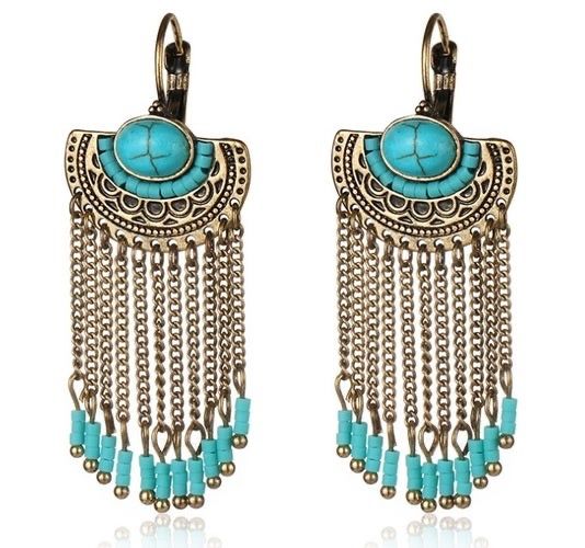 Men Made Turquoise Earrings For Women