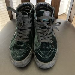 Vans UNISEX Green velvet High Tops 