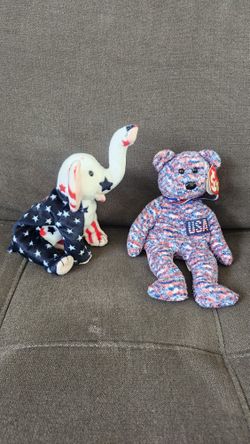 Beanie Babies Lot Of 2 USA.