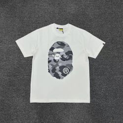 White & Grey camouflage BAPE t-shirt 