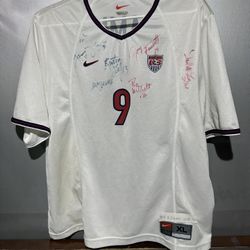 1991 USA Women Soccer Team Mia Hamm Autograph Jersey 