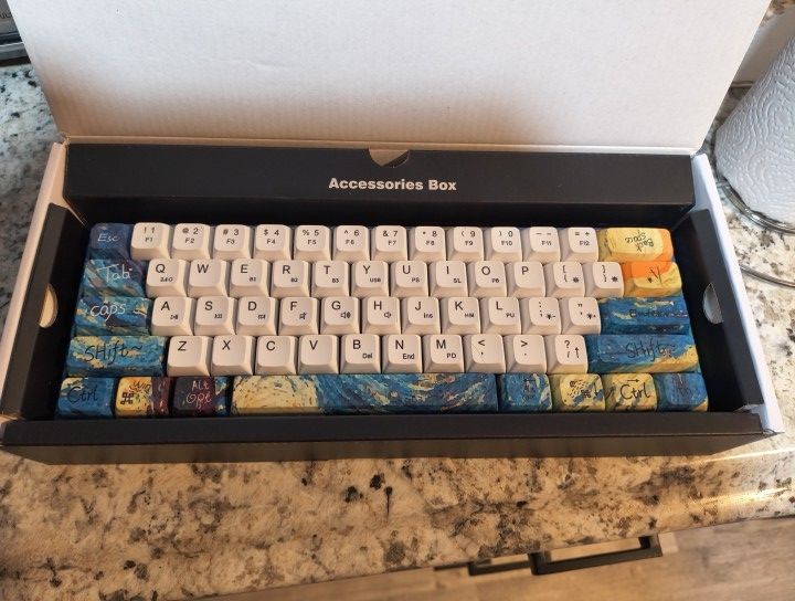 Starry night light Up Keyboard