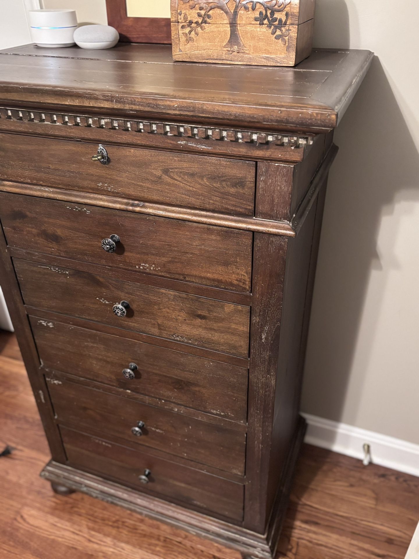 Restoration Hardware St James 5 Drawer Narrow Dresser 