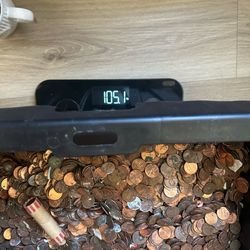 105 pounds of pennies