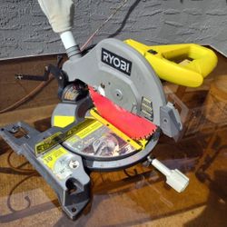 Ryobi 13 Amp Corded 10 In Miter Saw With LED Cutline Indicator 