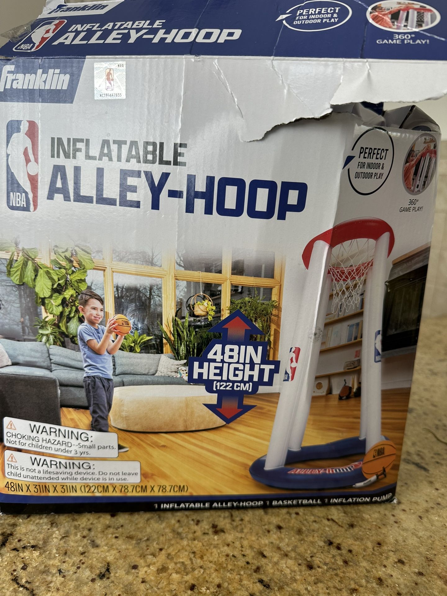 Blow Up Portable Basketball Hoop