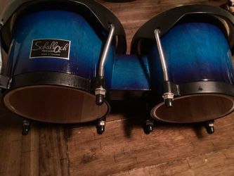 Percussion Bongos Schalloch They are a Very Pretty Blue Great Sound $25.00