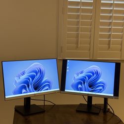 Two (Dual) HP Monitors 