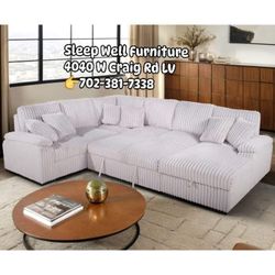 🙋‍♂️ Sectional Sleeper 👉Furniture Queen Bedroom, Dining Table Sets Avail 