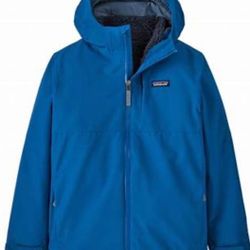 Boys Patagonia 4 In 1 Everyday Jacket-SM In Color Endless Blue