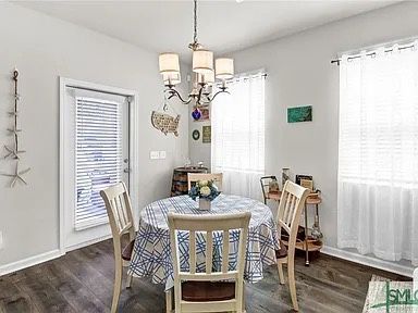 Wood Table And Four Chairs