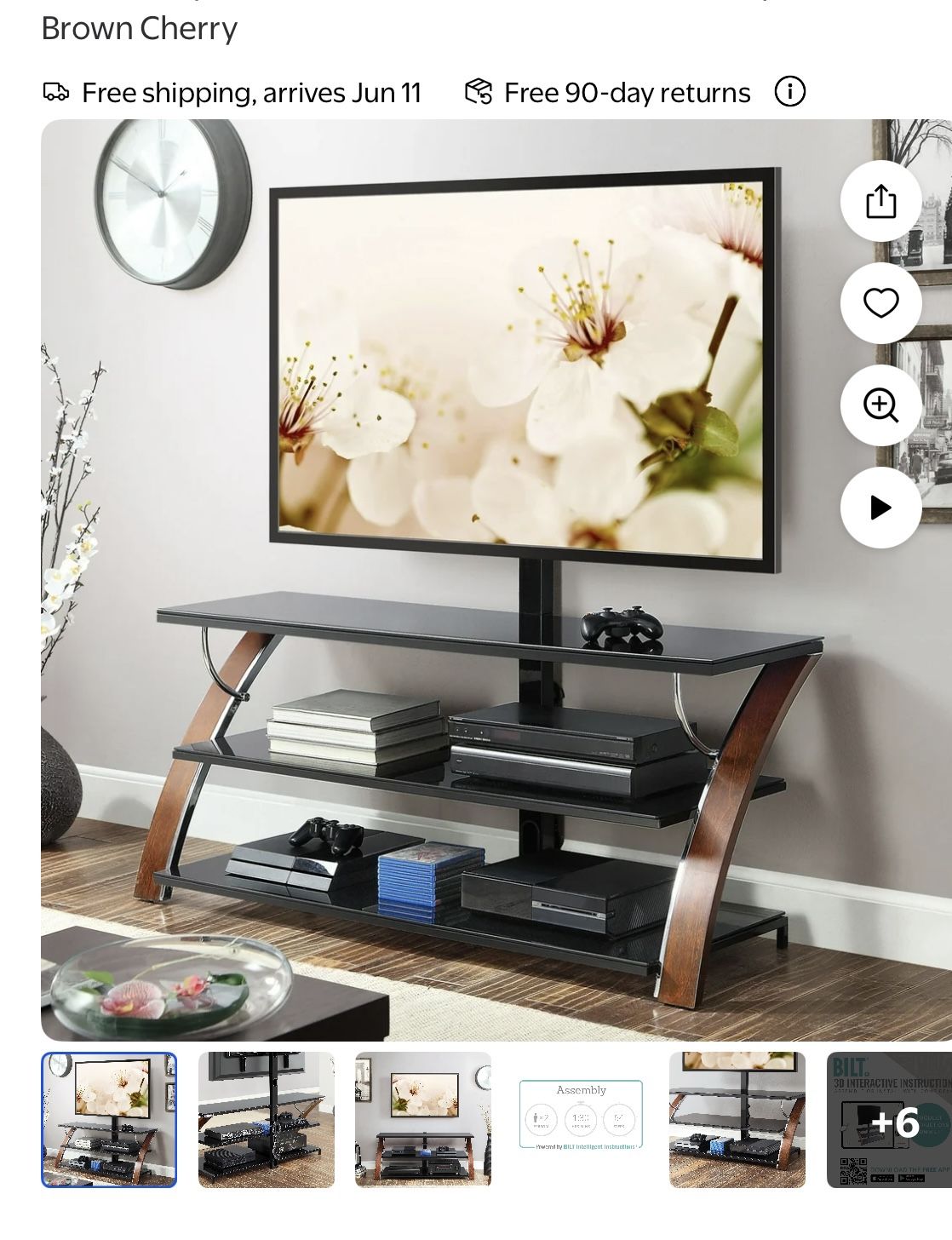 65” Samsung TV & Whalen TV Stand