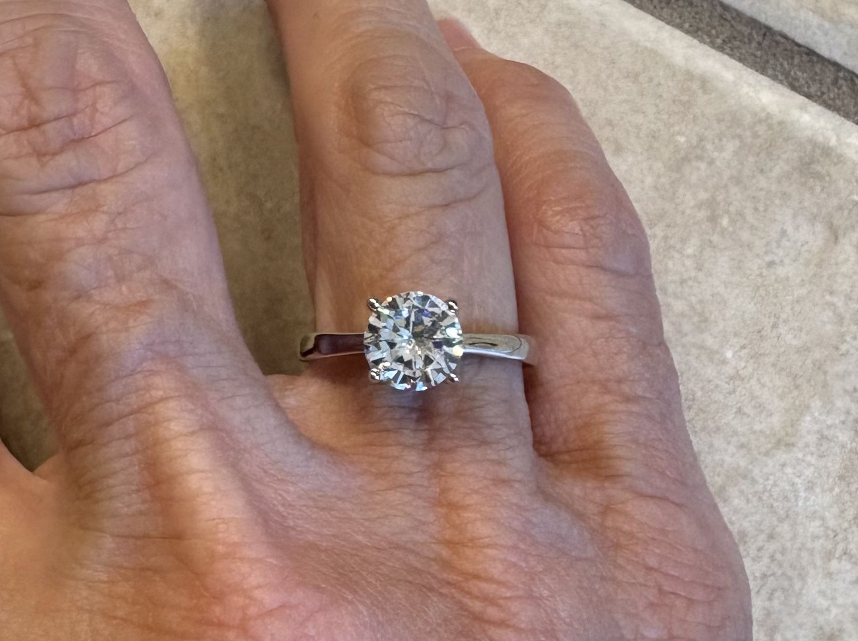 New CZ Sterling Silver Wedding Ring Size 9
