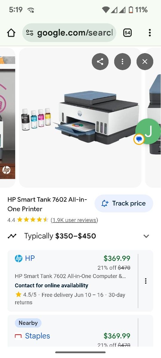 HP Smart Tank 760